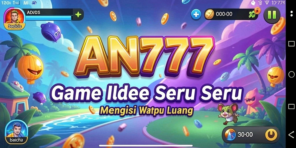 Tampilan gameplay AN777 yang penuh warna dan menarik.