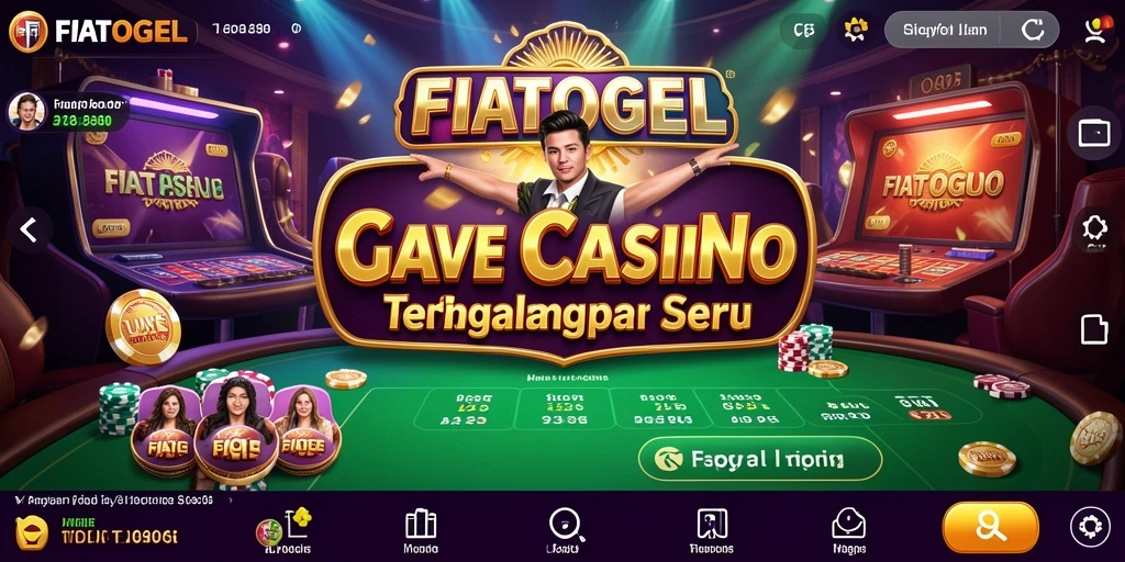 Screenshot gameplay FIATOGEL yang menampilkan dealer dan interaksi langsung.