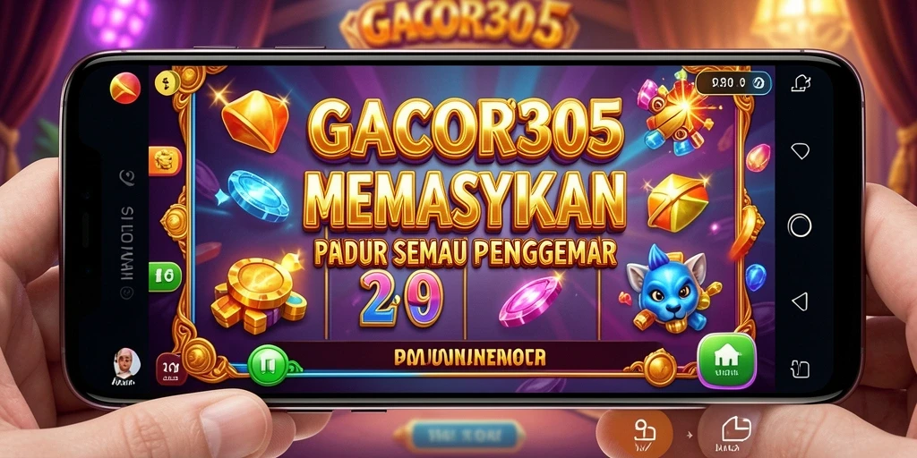 Screenshot utama GACOR305 menampilkan gameplay slot yang menarik.
