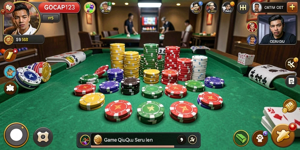 Tampilan menarik dalam gameplay QiuQiu GOCAP123.