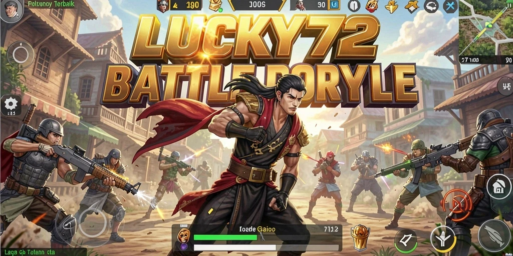 Gameplay LUCKY72 yang mendebarkan dan penuh aksi Battle Royale.