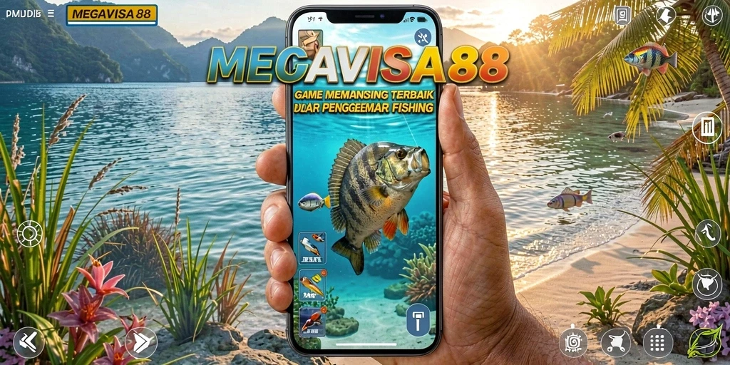 Screenshot gameplay MEGAVISA88 dengan pengalaman memancing yang mendebarkan.