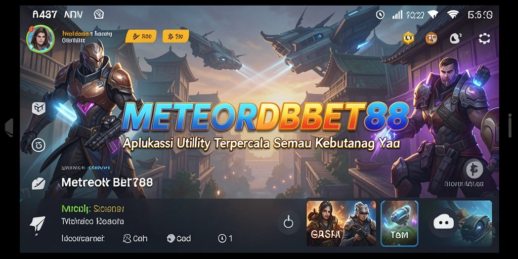 Tampilan antarmuka utama dari METEORBET88 yang sederhana dan intuitif.