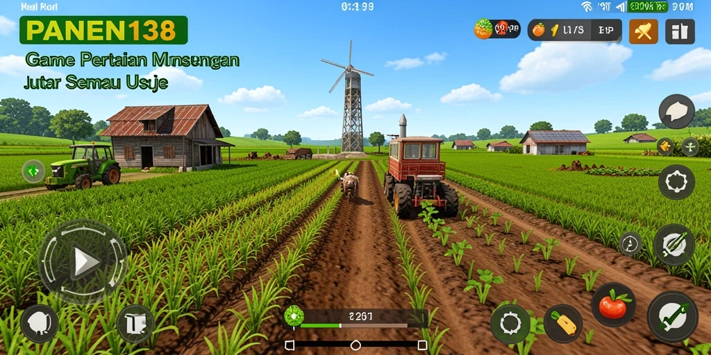 Screenshot gameplay <strong>PANEN138</strong> menunjukkan aktivitas bertani yang seru.