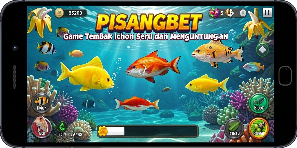 Screenshot PISANGBET menampilkan keseruan gameplay Tembak Ikan.