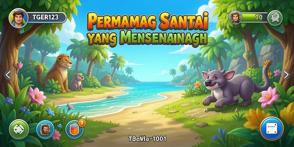 Tangkapan layar menampilkan gameplay yang menghibur dalam TGER123.
