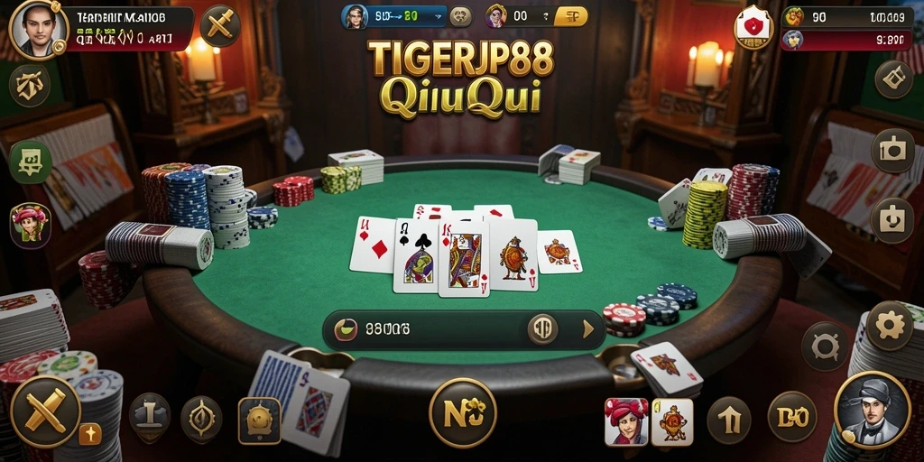 Screenshot gameplay TIGERJP88 dengan suasana QiuQiu yang seru.