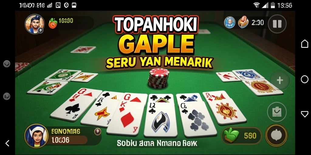 Tampilan gameplay Gaple yang seru dan interaktif.