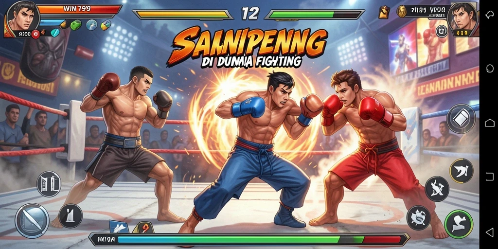 Gameplay seru dalam pertarungan Fighting yang menegangkan.